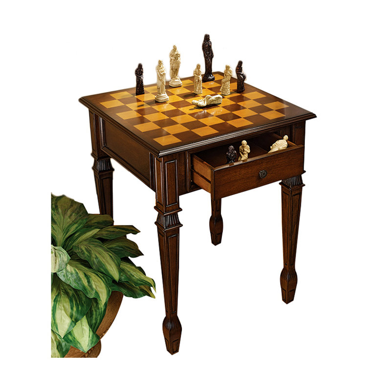 Table d'échecs carrée 20,5 po Walpole Manor
