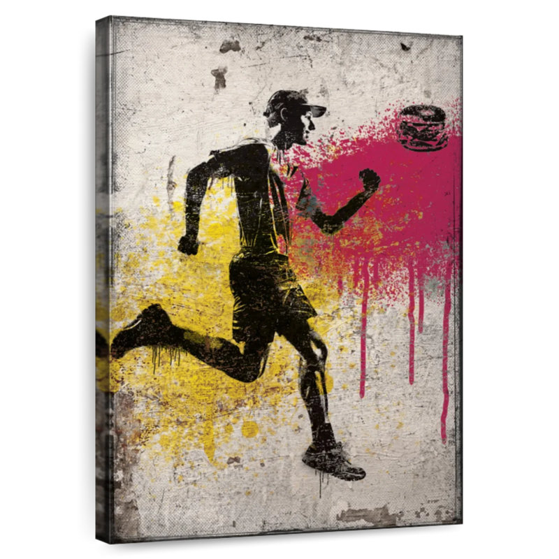 Sireci Runner Chasing Burger, 24" H x 16" W