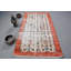 Tapis turc Oushak authentique fait à la main de style turc rétro, idéal pour rehausser le décor du salon - rouge / beige