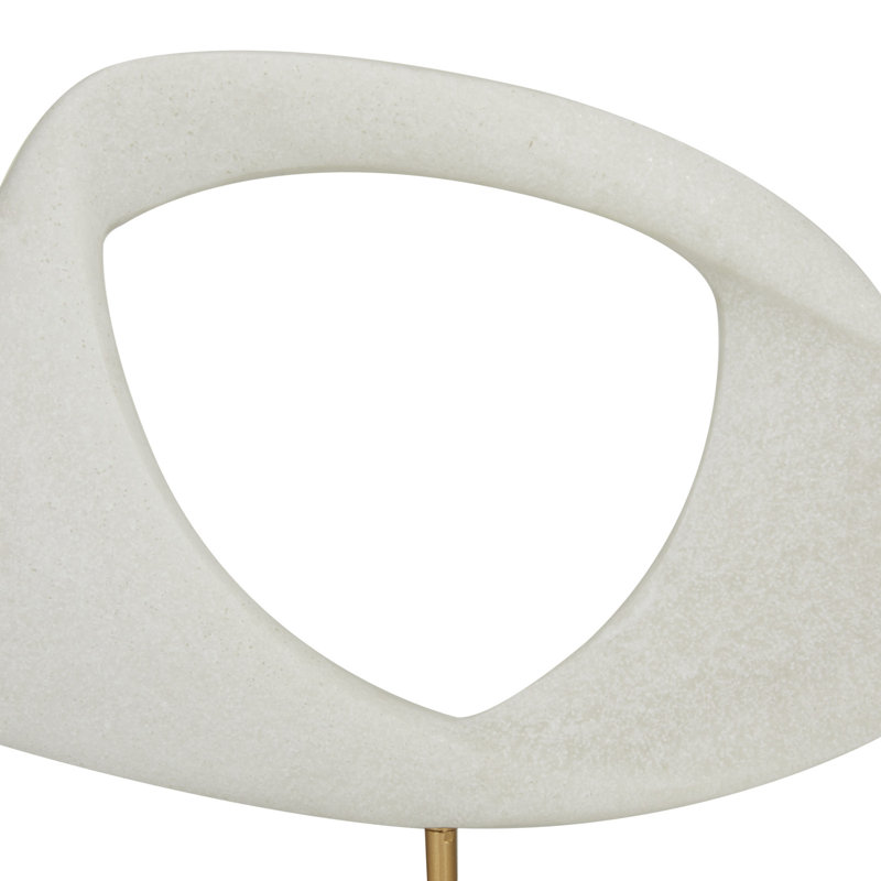 Leominster Polystone Abstract Sculpture with Marble Base 