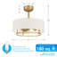 Ventilateur de plafond à abat-jour cylindrique 20 po avec télécommande et ensemble d'éclairage inclus Raia-1085176537