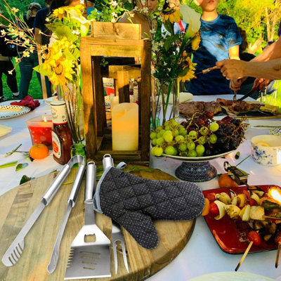 Stainless Steel Dishwasher Safe Grilling Tool Set