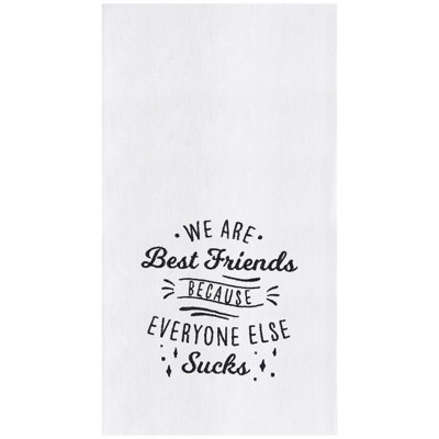 Everyone Sucks Kitchen and Bathroom Embroidered Hand Towel