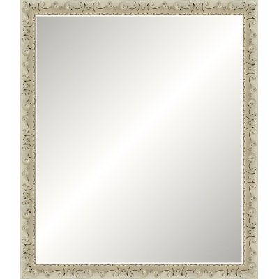 Miroir patiné ivoire patiné