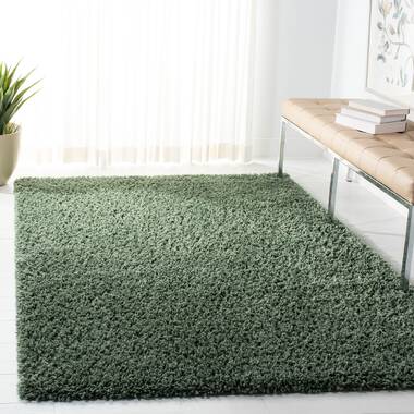 Steelside™ Justice Geometric Handmade Flatweave Cotton Muddy Green Area Rug, Wayfair in 2023