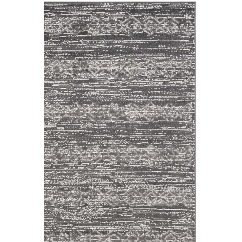 Tapis d'intérieur / extérieur à motif géométrique Jolisha Performance, Carré 6 pi 7 po
