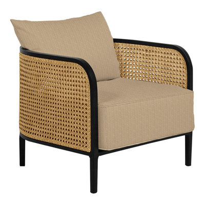 Havana Lounge Chair - Chalk/Natural Cane