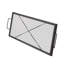 Foyer de cuisson rectangulaire en forme de foyer, acier robuste de 44 pouces, batterie de cuisine de camping portable, grande surface pour plusieurs aliments, barbecue résistant aux températures élevées, grille barbecue en acier, poignée facile à transporter,