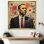 Rétro collage rétro de Chronique «Obama» - président / décoration murale politique