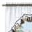 Jade Printed Tier and Swag Window Curtain Set - 57x36 - Charcoal-951694831