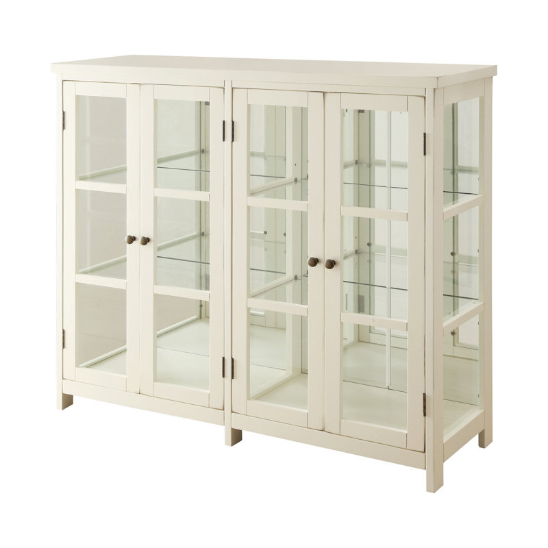 Buffet blanc à 4 portes de 46,6 po de largeur Emrich