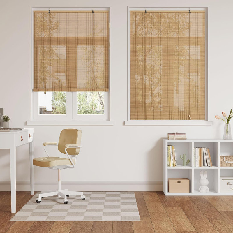 Bamboo Roll-Up Shade, 120cm W x 160cm L, Brown