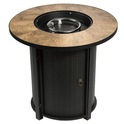 Round Steel Propane Smokeless Fire Pit