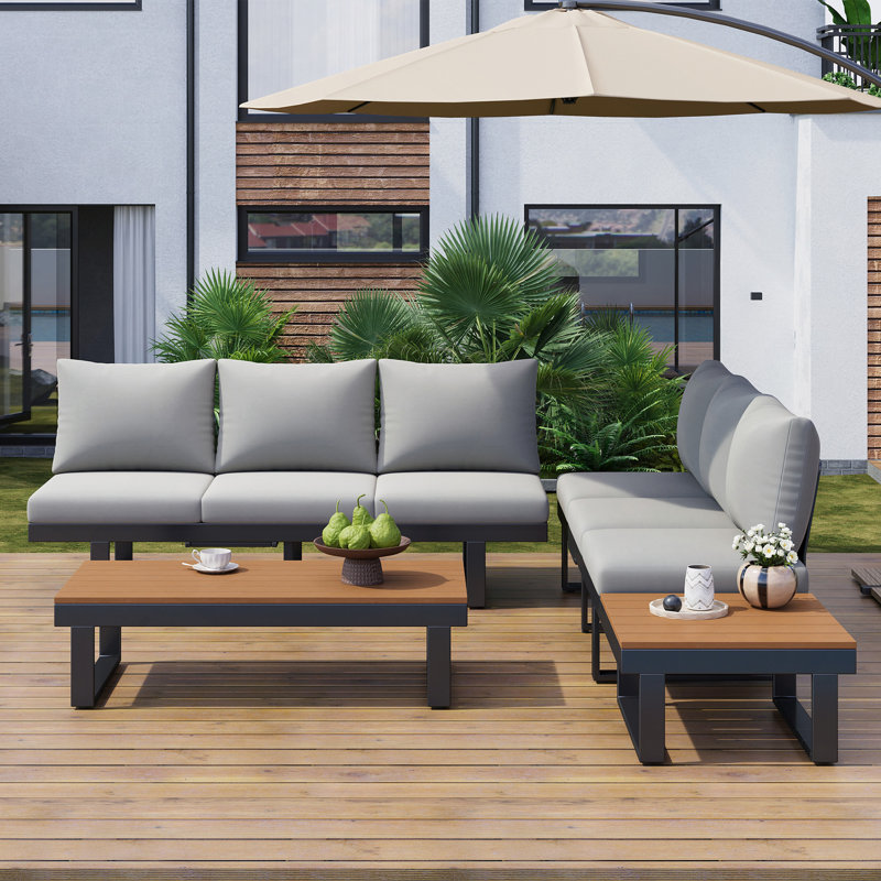 Ensemble de conversation pour canapé modulaire d'extérieur