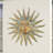 Elenna Gold Metal Indoor Outdoor Distressed Sunburst Wall Decor with Copper-Like Accents and Grooves