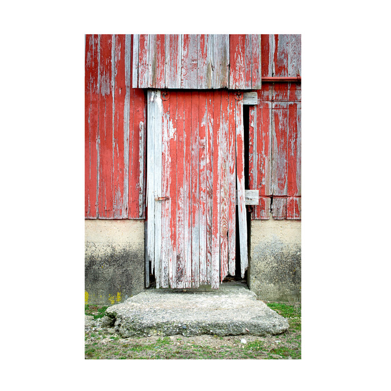 Art sur toile de porte de grange patiné «ologia bolologia », H 19 po x l 12 po