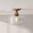 Glass Semi Flush Mount-13679809