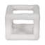 Decorative Textured Open Square Sculpture for Living Room Decor - Pottery Cement Object Accent for Tabletop Display or Home Decoration - White-366171985-366171986