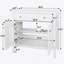 Meuble-lavabo autoportant avec tablette de rangement-1193817896