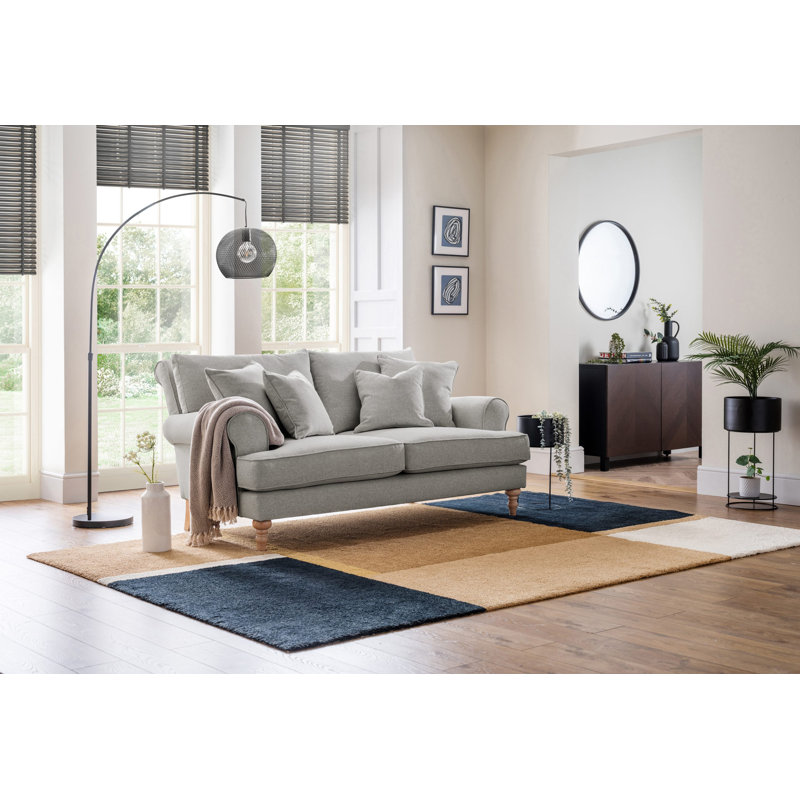 Adama 2 Seater Sofa, Beige White