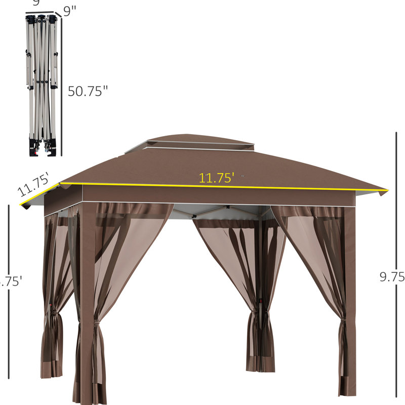 Auvent 12 'X Pop Up Sun Shelter