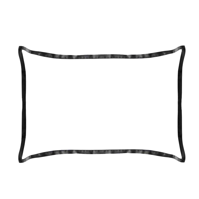 Cotton Sateen Duvet Cover, Twin Extra Long Duvet Cover + 1 Standard Sham, Black