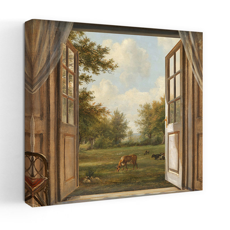 Art contemporain, art contemporain classique, forêt de vache, H 18 po x l 18 po