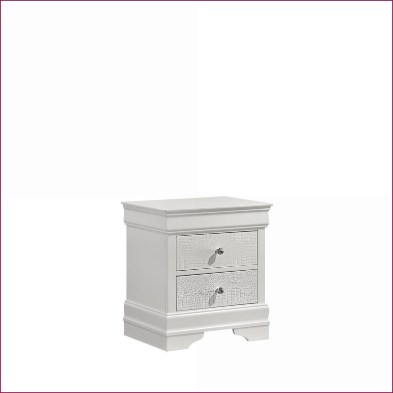 Table de chevet moderne à 2 tiroirs Blaze