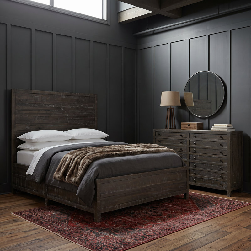 Ensemble de chambre avec très grand lit 2 pièces Henegar Randal, King, 2 Pcs: Bed, Dresser