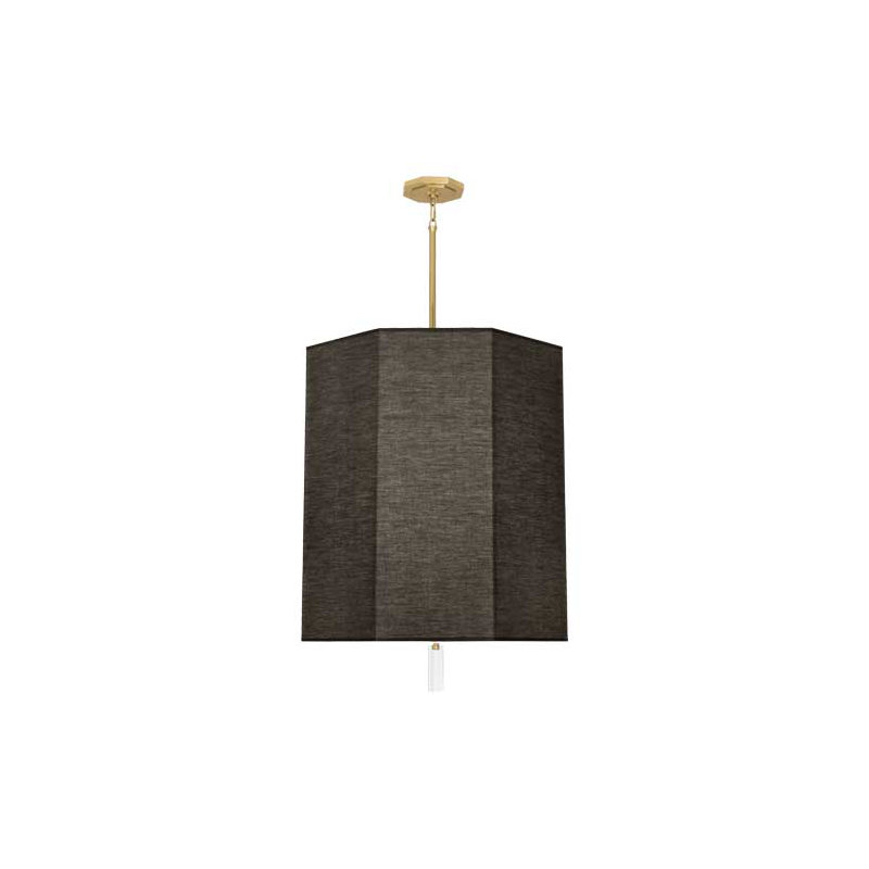 Kate 6 - Light Chandelier, Modern Brass, Black