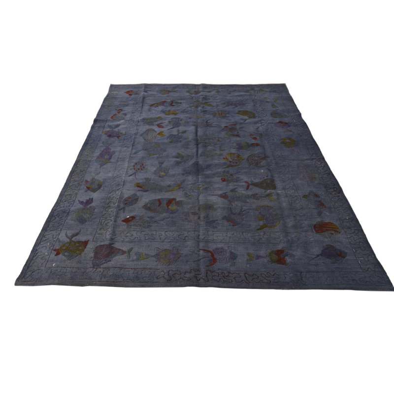 Tapis bleu marine 5x8 Perry