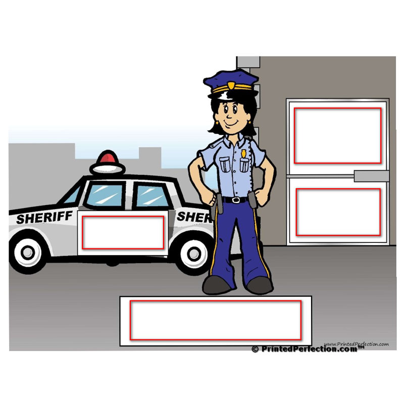 Sheriff personnalisé - Porte-clés féminin, Oui