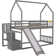 Twin Over Twin Bunk Bed House Design With Stairway And Slide