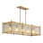 Muller 5-Light Linear Chandelier in Warm Brass