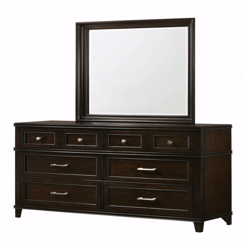 Commode 6 tiroirs, Acajou