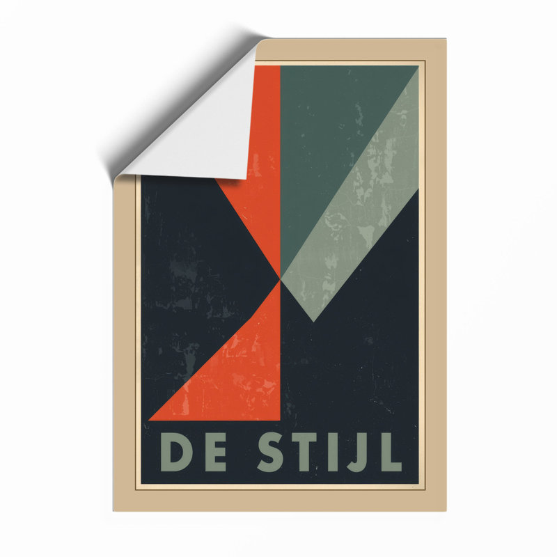 De Stijl Geometry Geometric - Print, Unframed, A2 - 59.4 x 42.0 cm