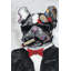 «Bulldog qui fume», impression sur toile