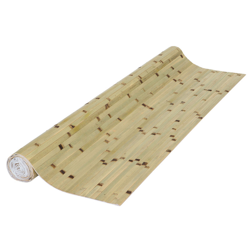 Raw Green Burnt Bamboo Wall Paneling Wainscoting Decor