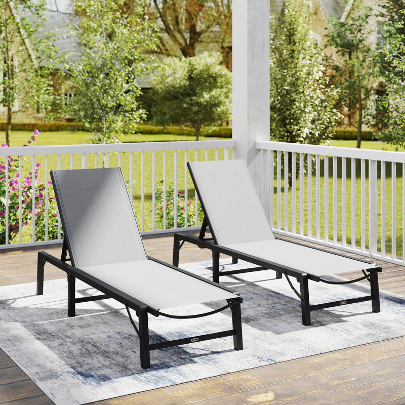 185cm Long Single Chaise, Grey