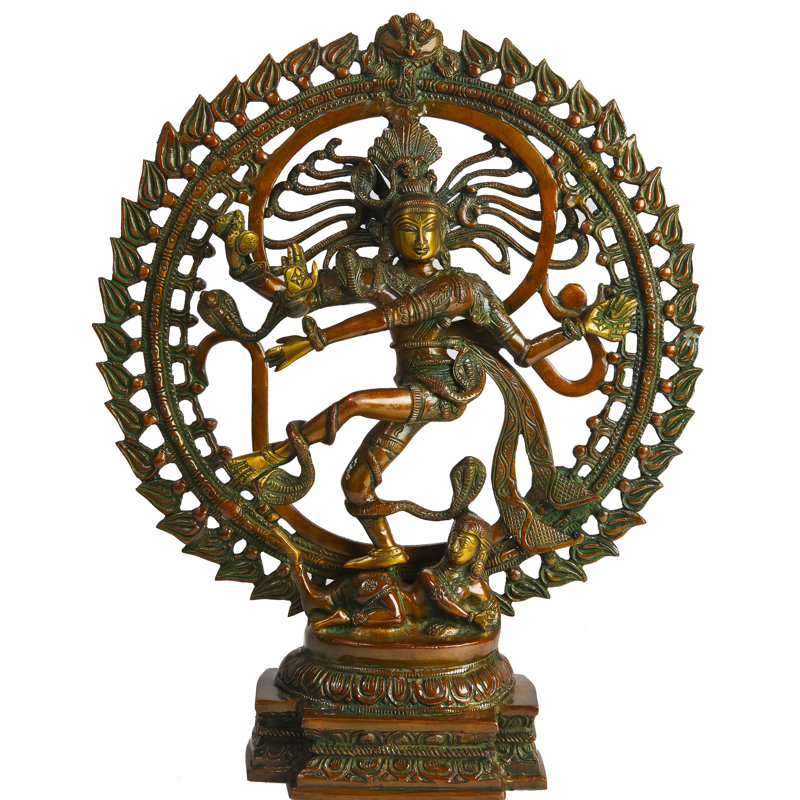 Nataraja en toile de fond Om (AUM)