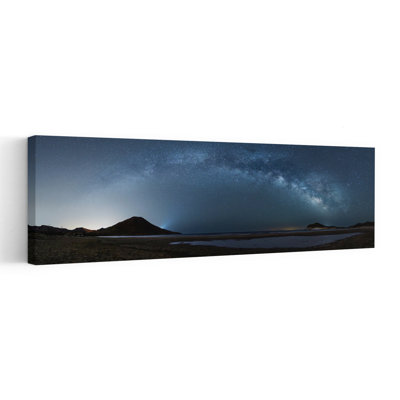Milky Way Night Sky Serene Tranquil Abstract Coastal Wall Art