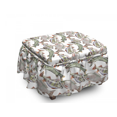 Box Cushion Ottoman Slipcover