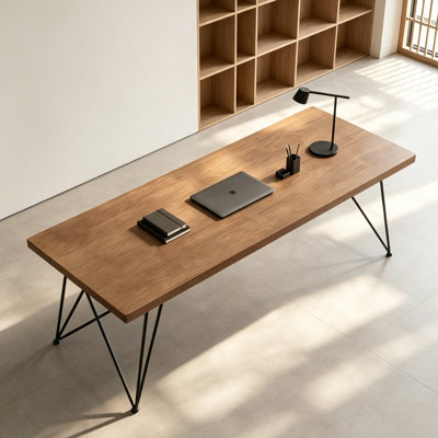 Simple and modern solid wood office desk
