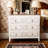 Retro Carved Cabinet, Bedside Table With 3 Drawers For Home Use 45.67*14.96*38.58 Inches