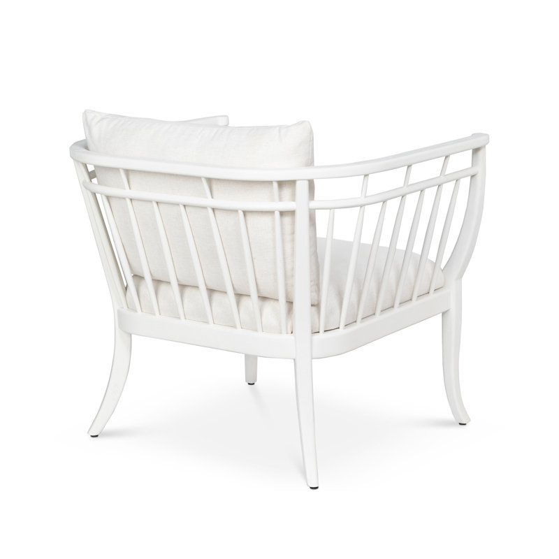 Hyannis Port Occasional Chair, Whitewash, White Polyester Blend