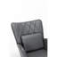 Chaise berçante avec coussin lombaire pour une chambre de bébé paisible - soutien décoratif gris, soulage l'inconfort et la détente