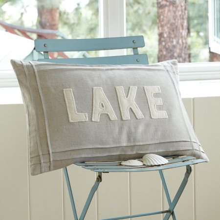 Natural Linen Lumbar Pillow Cover & Insert