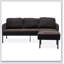Canapé confortable en tissu de polyester avec repose-pieds pour une utilisation polyvalente à la maison et au bureau, parfait pour la détente et le style-1095903121