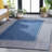 Beach House Power Loom Polypropylene Plastic; Polyester Striped Indoor / Outdoor Rug-2128753209