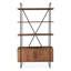 Halden Tall Bookshelf In Pecan Brown